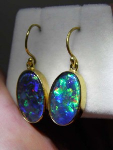 TRIPLET OPAL (16x10mm) gold plated sterling silver Code 20294045 A$300